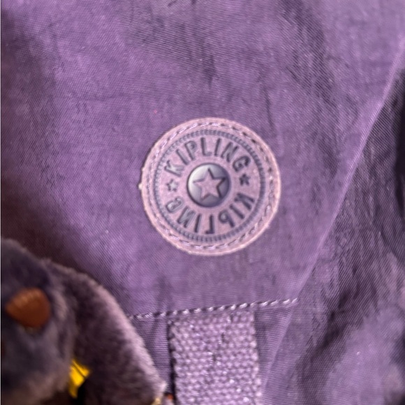 Kipling Purple Crossbody Bag with Bear Keychain - Picture 2 of 13
